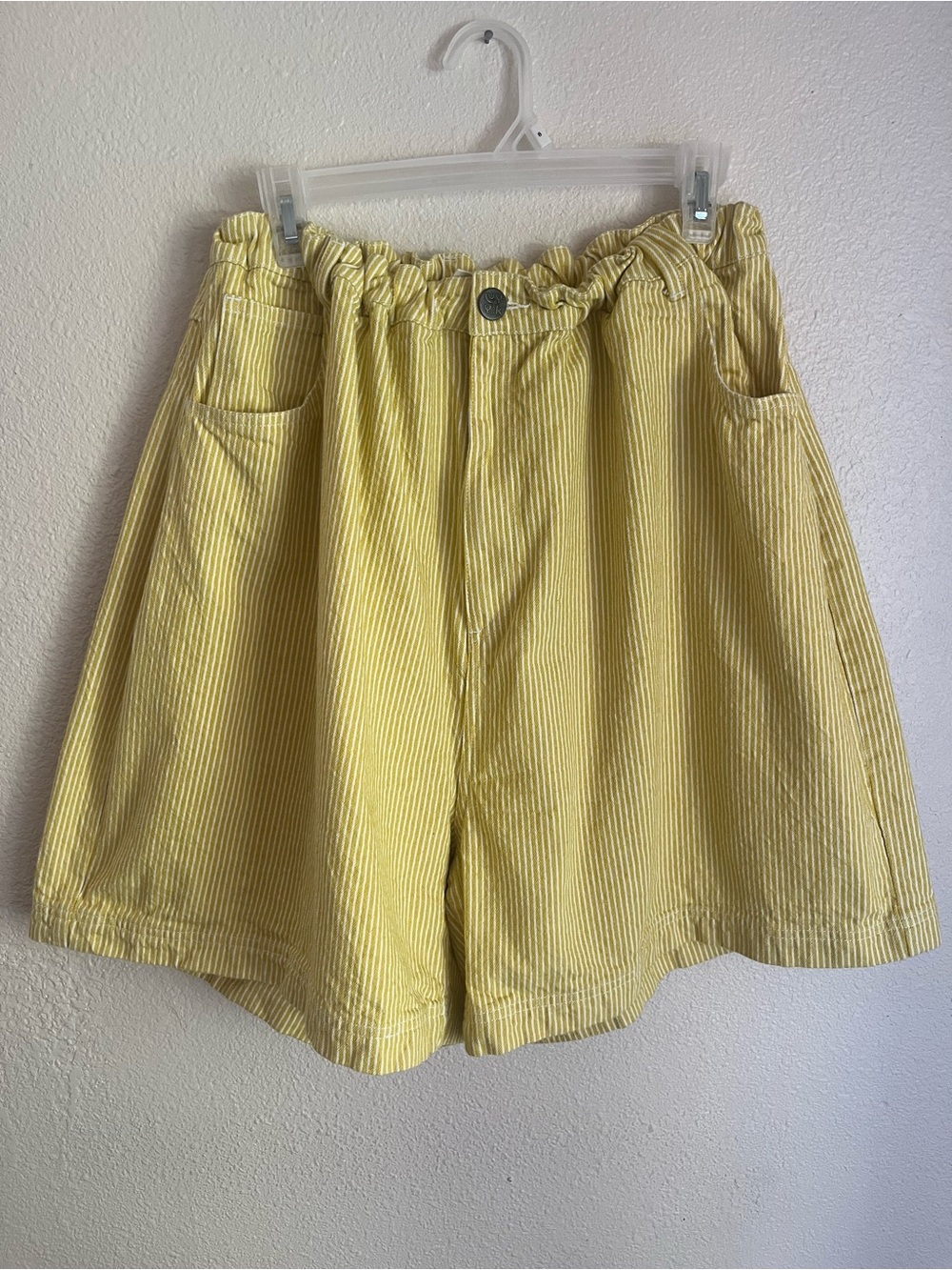 Lucy & Yak High Rise Yellow Shorts
